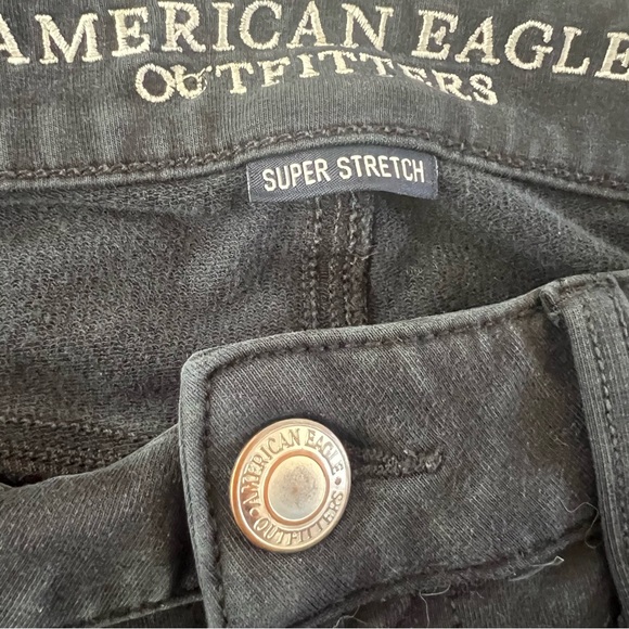 American Eagle Jeans Denim Jegging Super Stretch Capris - Picture 3 of 5